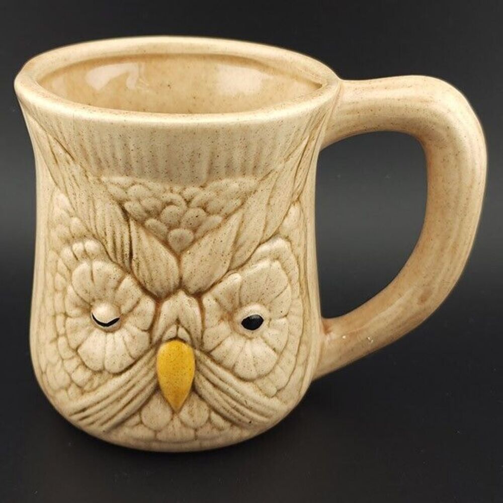 Vintage Winking Owl‎ Ceramic Mug Have a Nice Day
